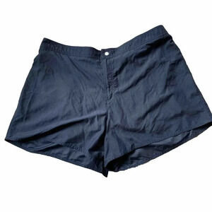 Tropical Escape Black Swim Short Women Plus 22W